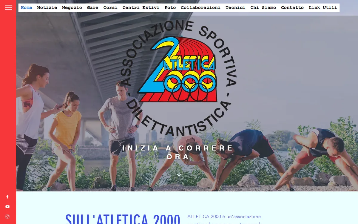 Pagina iniziale del sito Atletica 2000