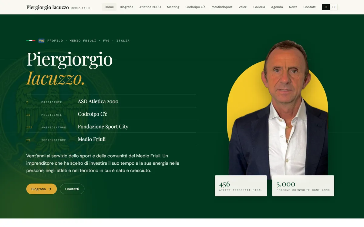 Pagina iniziale del sito Piergiorgio Iacuzzo